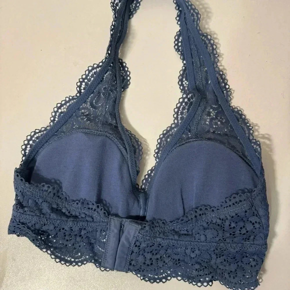 Aerie navy halter neck lace  bralette S - Picture 3 of 4